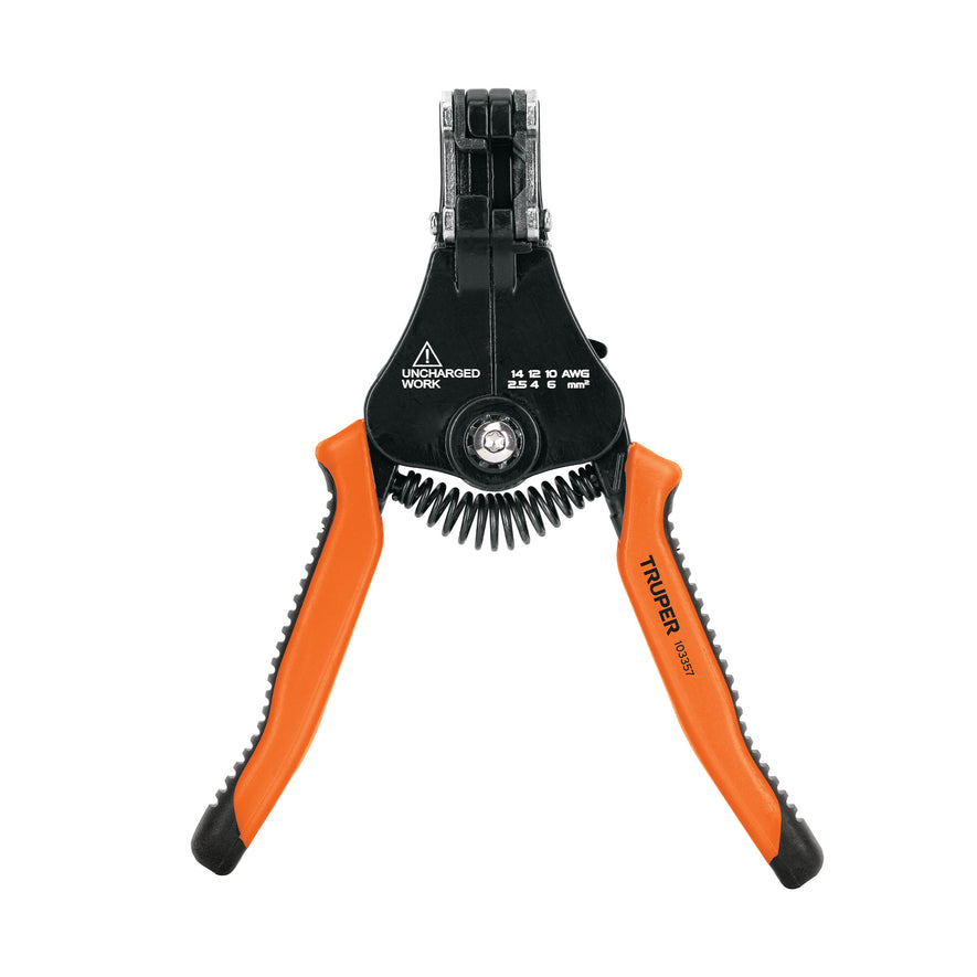 Pinza 6.5' pela cables automática, 14 a 10 AWG, TRUPER Caja con 3, 103357