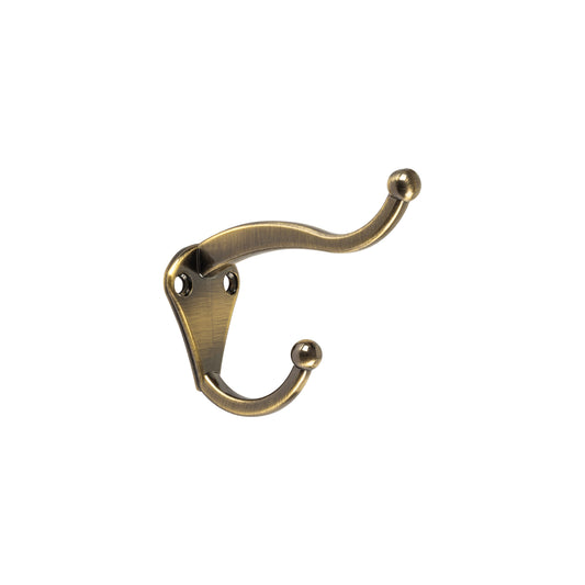 Gancho doble largo y corto tipo perchero, chico, antiguo Caja con 12, 46405