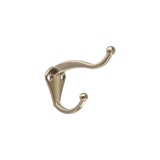 Gancho doble largo y corto tipo perchero, chico, niquel Caja con 12, 46367