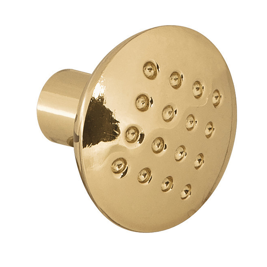 Perilla metálica estilo 'Contempo', latón brillante, Hermex Caja con 12, 43806