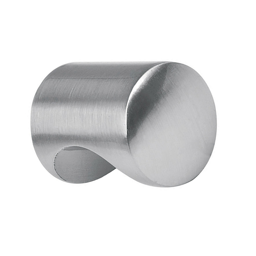 Perilla metálica estilo 'Cilindro', níquel satinado, Hermex Caja con 12, 43807