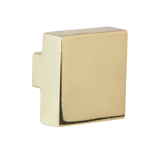 Perilla metálica estilo 'Andamio' acabado latón brillante Caja con 12, 43905