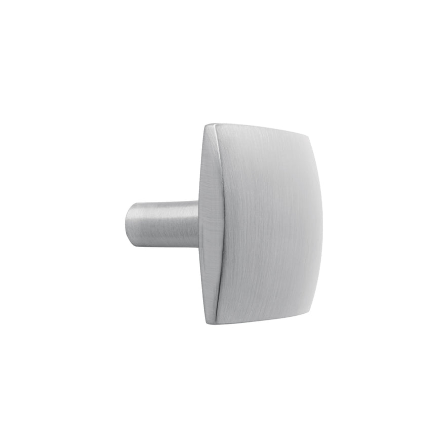 Perilla metálica estilo 'Burgos' acabado niquel satinado Caja con 12, 45828