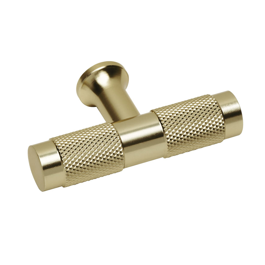 Perilla metálica estilo ' Segovia', latón brillante, Hermex Caja con 12, 45832