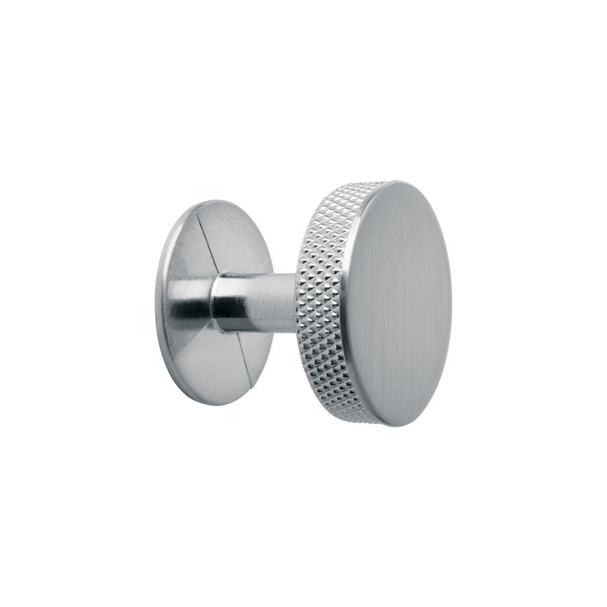 Perilla metálica estilo 'Oviedo', niquel satinado, HERMEX Caja con 12, 45822