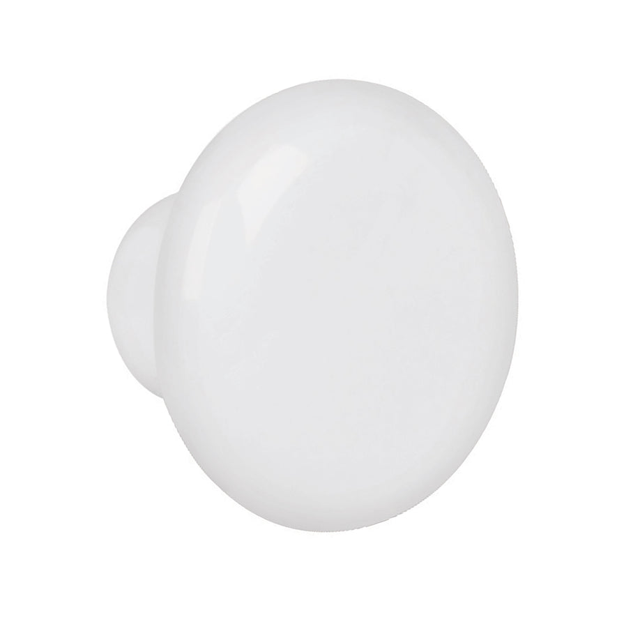 Perilla cerámica blanca, Hermex Caja con 12, 43820