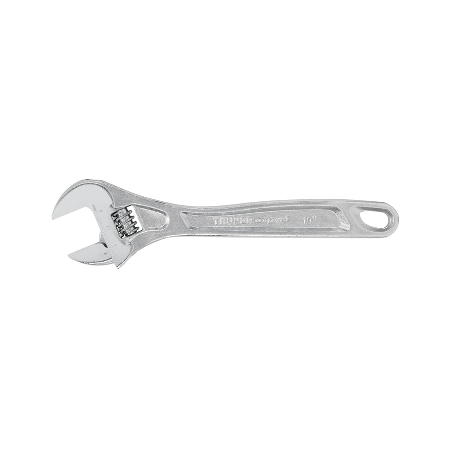 Llave ajustable (perico) 10' profesional cromada, Expert Caja con 6, 15507
