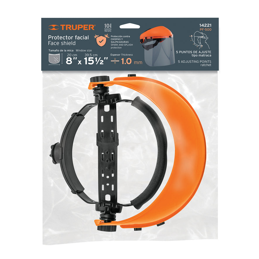 Protector facial, Truper Caja con 2, 14221