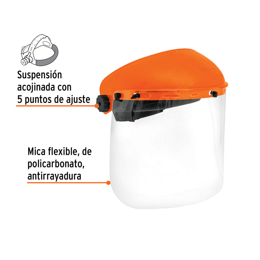 Protector facial, Truper Caja con 2, 14221