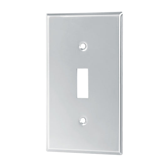 Placa de Acero Inox. para interruptor vertical, Standard Caja con 10, 46547