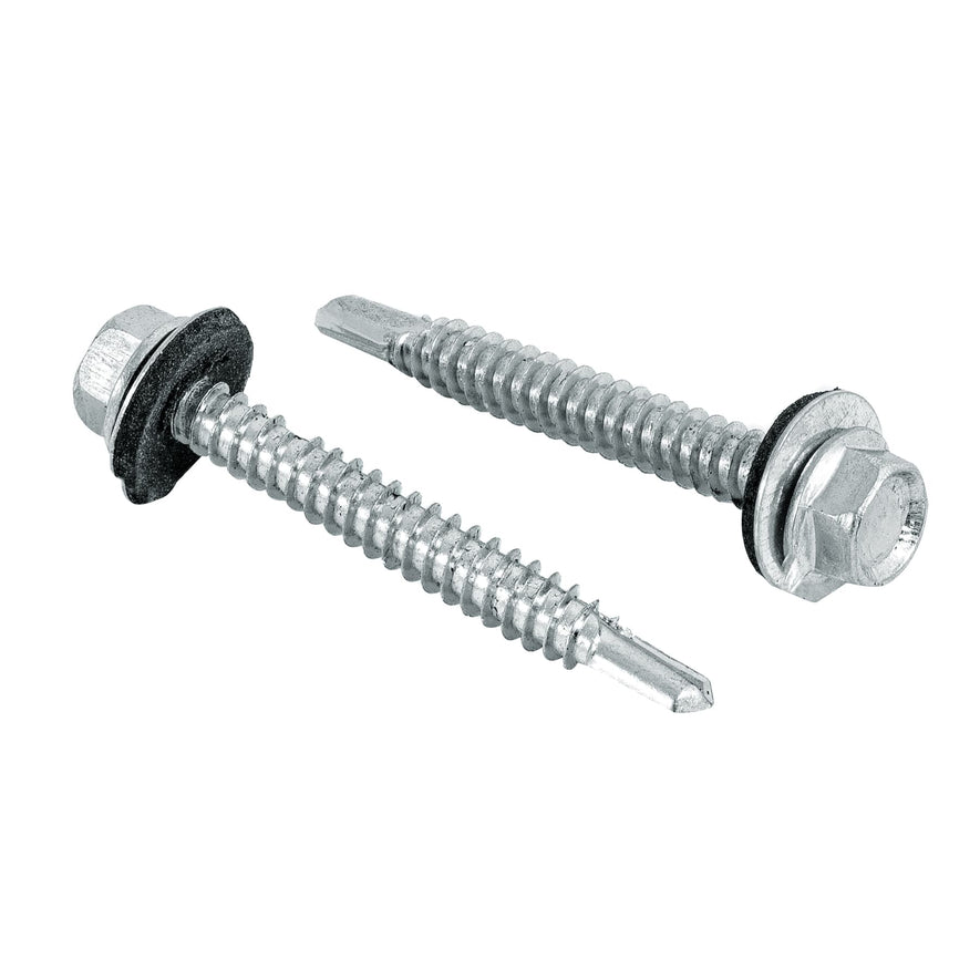 Bolsa con 50 pijas 2' hexagonal, punta broca con rondana Caja con 6, 44409