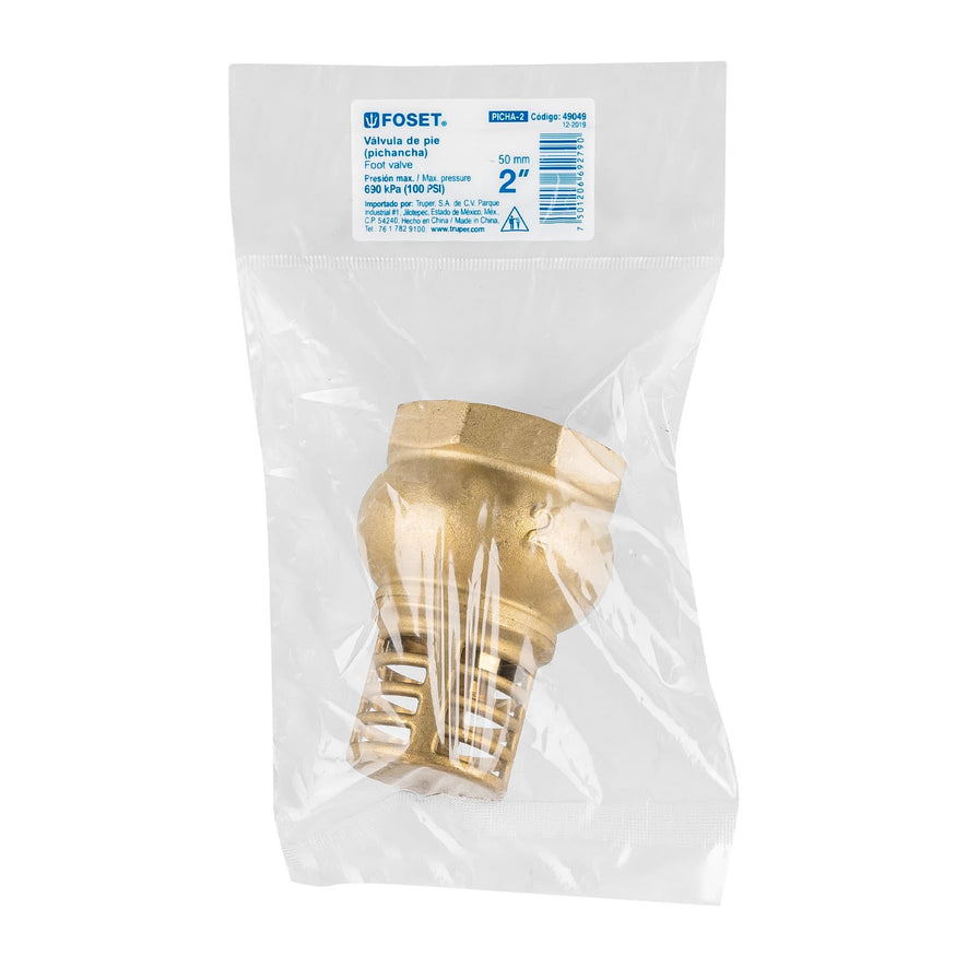 Pichancha con rejilla de latón 2', Foset Caja con 3, 49049