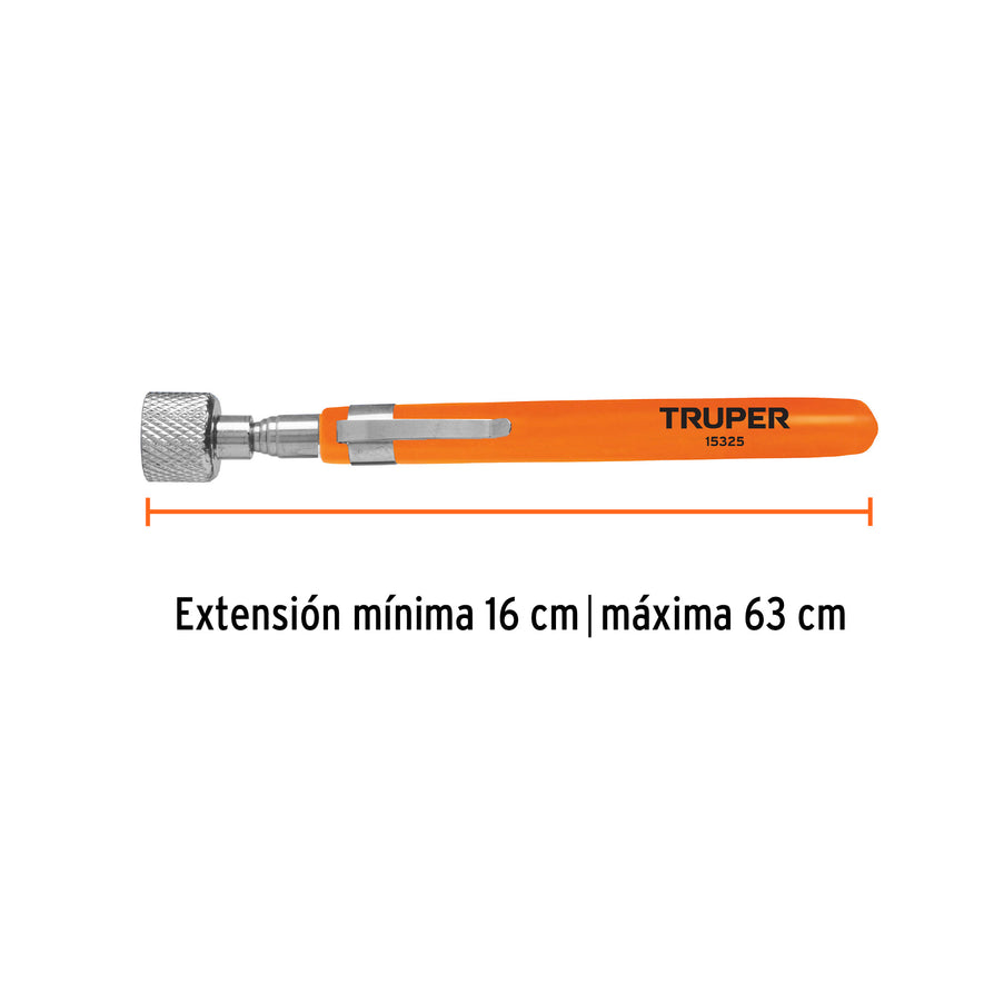 Imán extensible de acero inoxidable, 3.6 kg, Truper Caja con 6, 15325