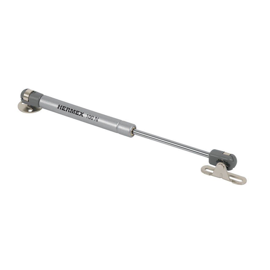 Pistón a gas con capacidad de 100 N / 10 kg, Hermex Caja con 10, 42003