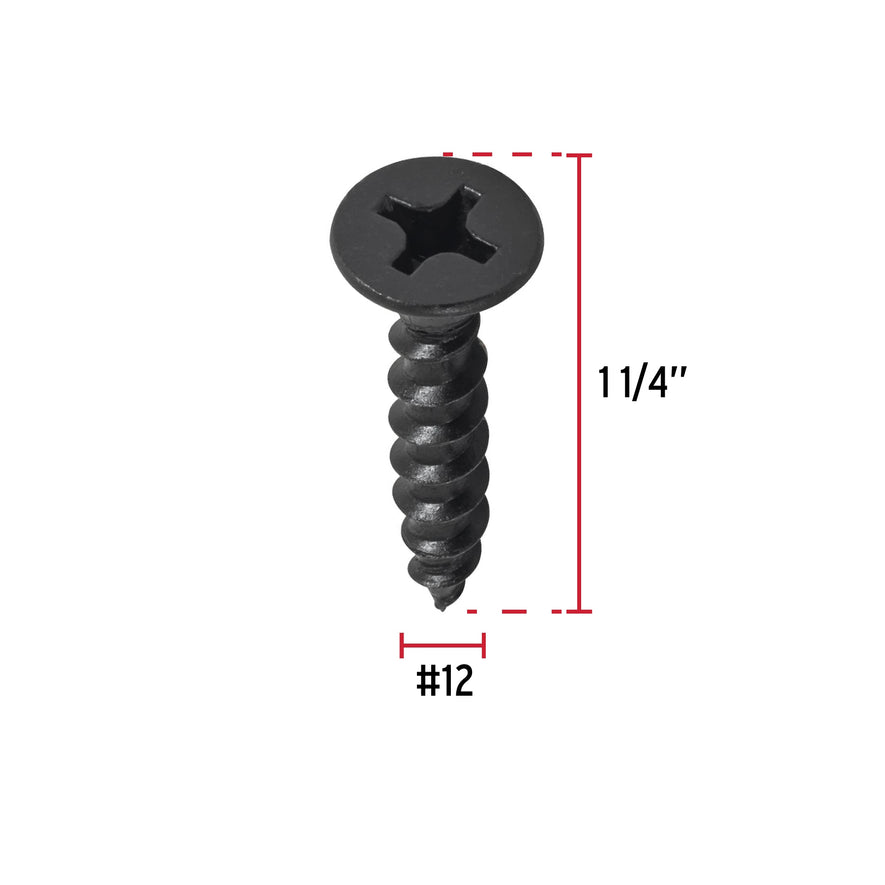 Bolsa con 100 pijas #12 x 1-1/4' multiusos, Fiero Caja con 6, 48696