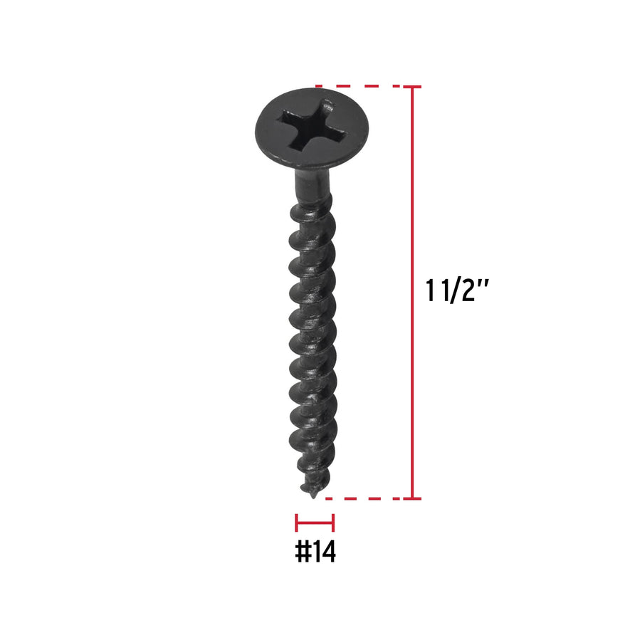 Bolsa con 100 pijas #14 x 1-1/2' multiusos, Fiero Caja con 6, 48704