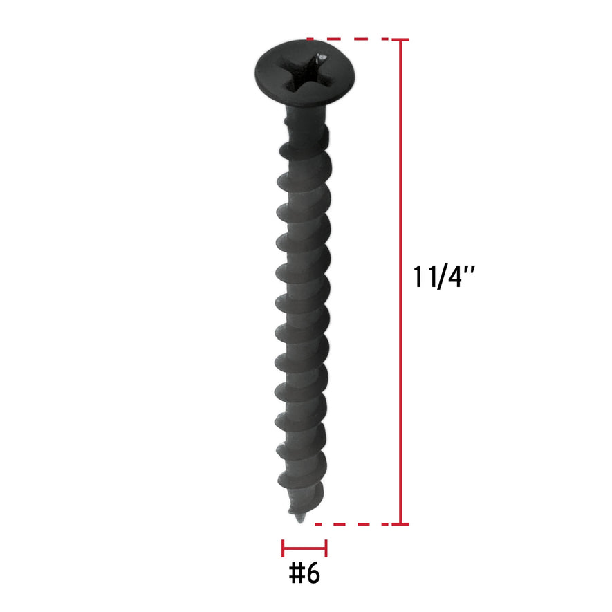 Bolsa con 100 pijas #6 x 1-1/4' multiusos, Fiero Caja con 6, 44338