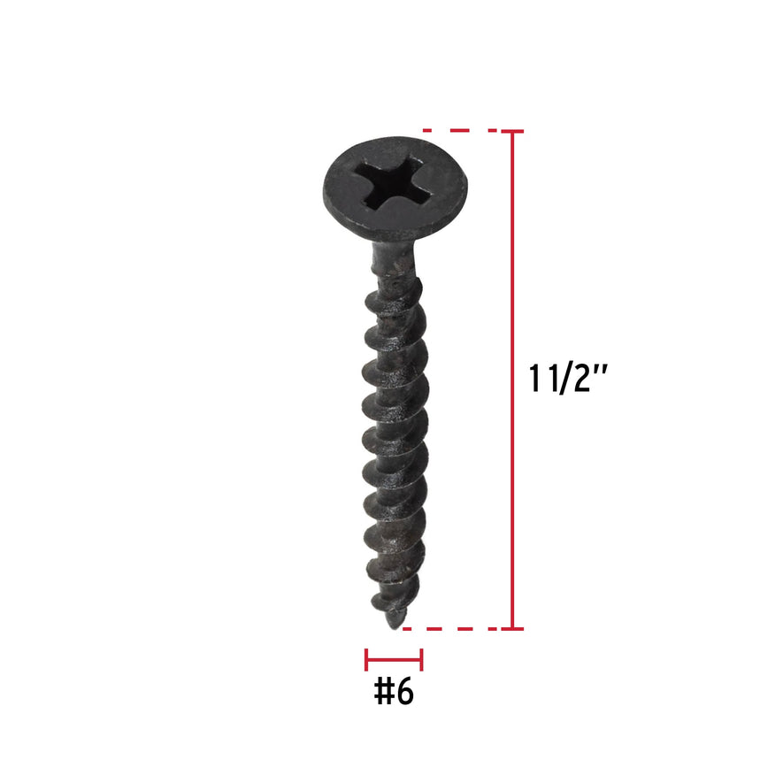 Bolsa con 100 pijas #6 x 1-1/2' multiusos, Fiero Caja con 6, 44339