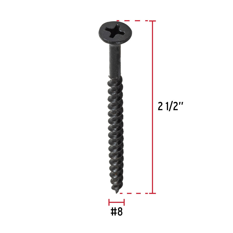 Bolsa con 100 pijas #8 x 2-1/2' multiusos, Fiero Caja con 6, 48690