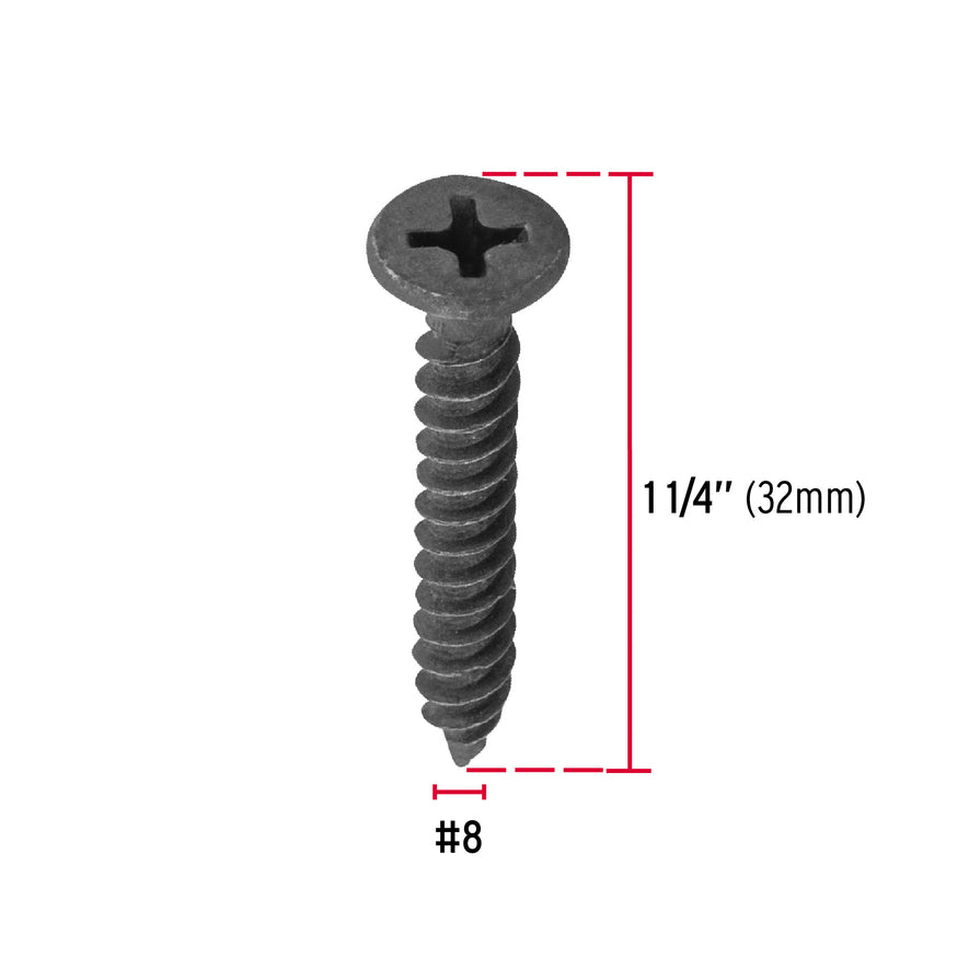 Bolsa con 100 pijas #8 x 1-1/4' multiusos cuerda fina, Fiero Caja con 6, 40068