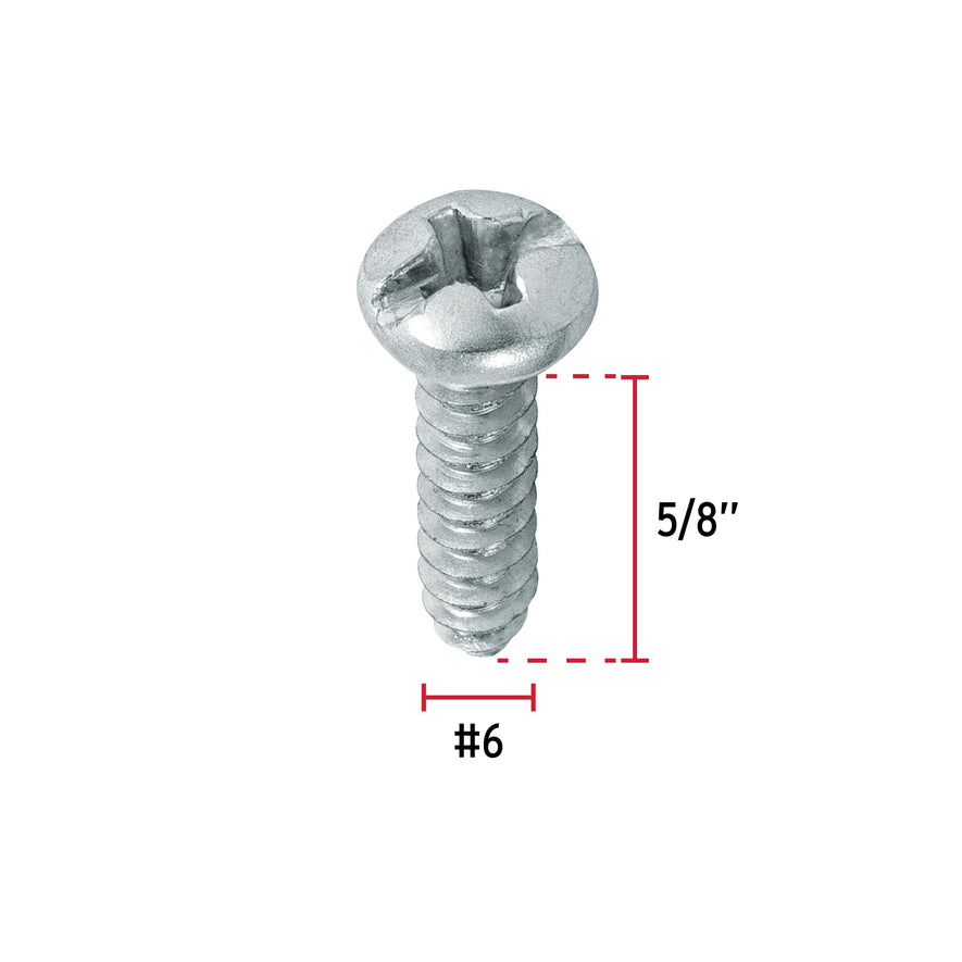 Bolsa con 200 pijas para lámina, #6 x 5/8', Fiero Caja con 6, 48719