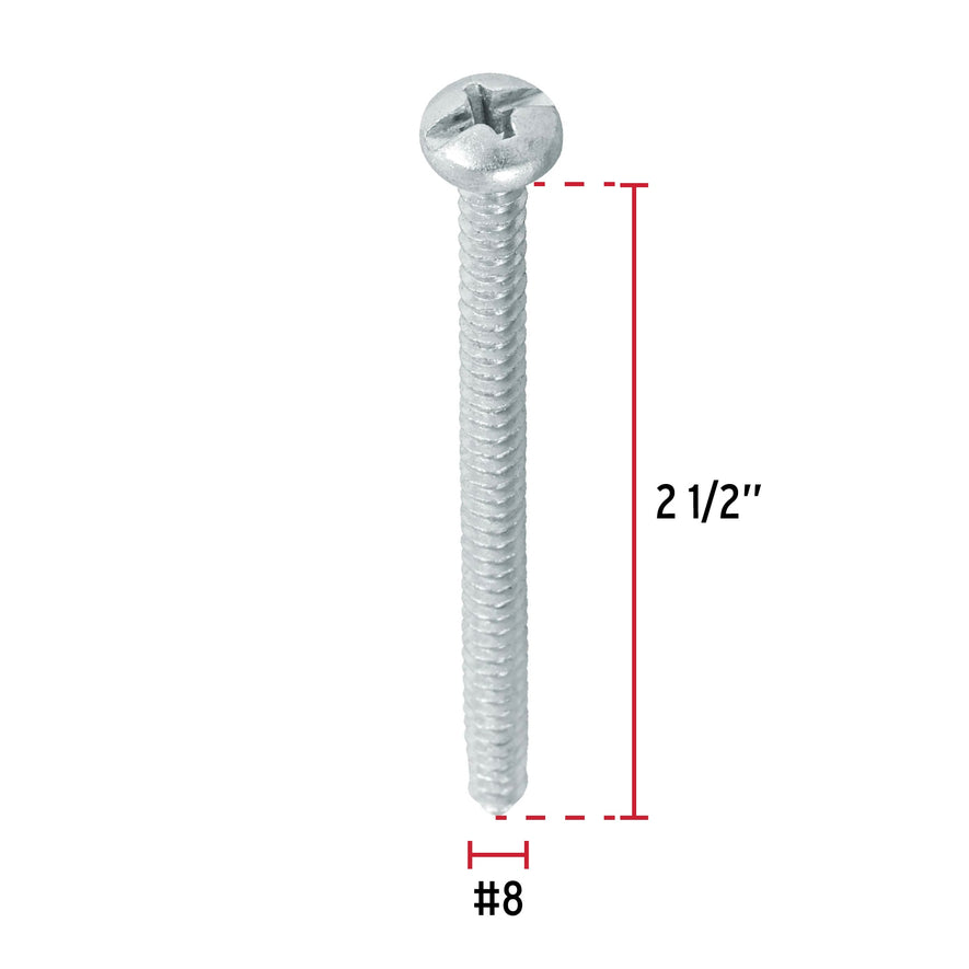 Bolsa con 200 pijas para lámina, #8 x 2-1/2', Fiero Caja con 6, 44419