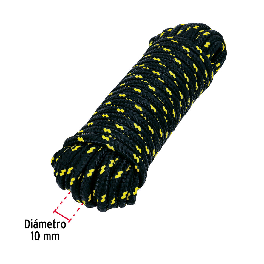 Piola de polipropileno trenzada de 10mm x 15m en madeja Caja con 6, 47811