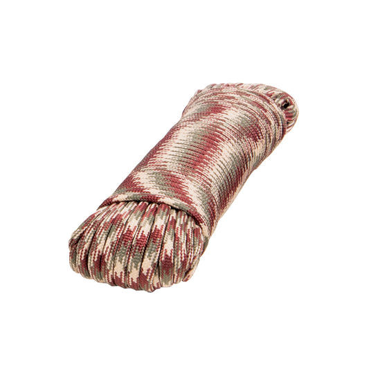 Piola de nylon paracord de 4mm x 15m camo, madeja, FIERO Caja con 12, 49705