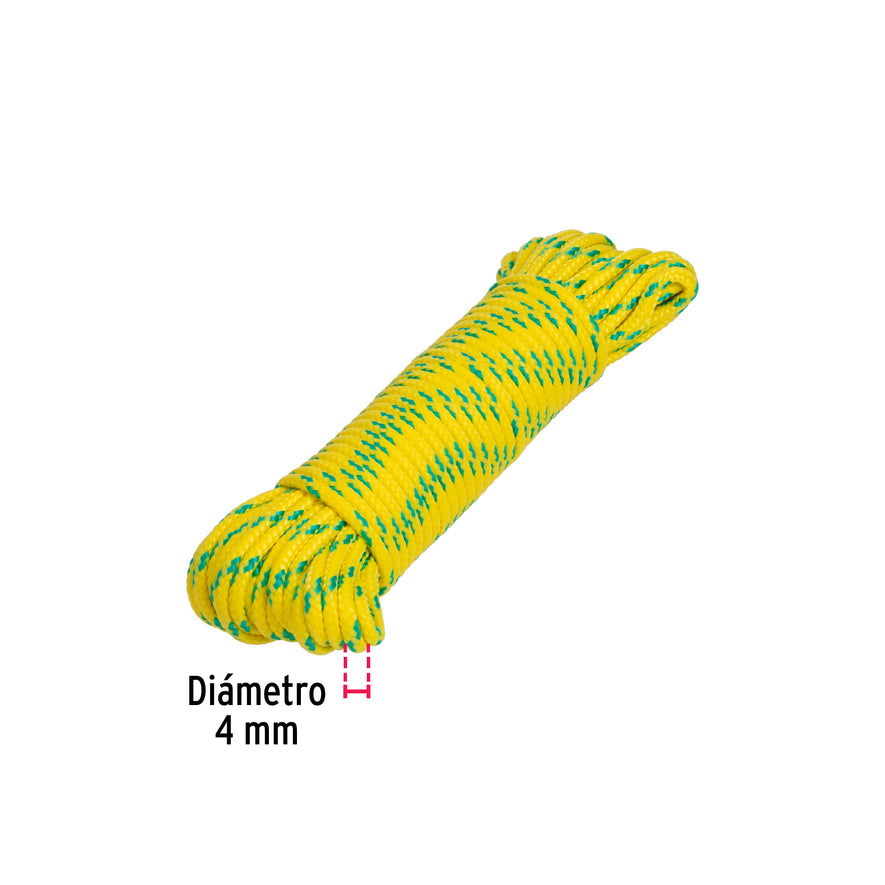 Piola de polipropileno trenzada de 4mm x 15m en madeja Caja con 12, 47807