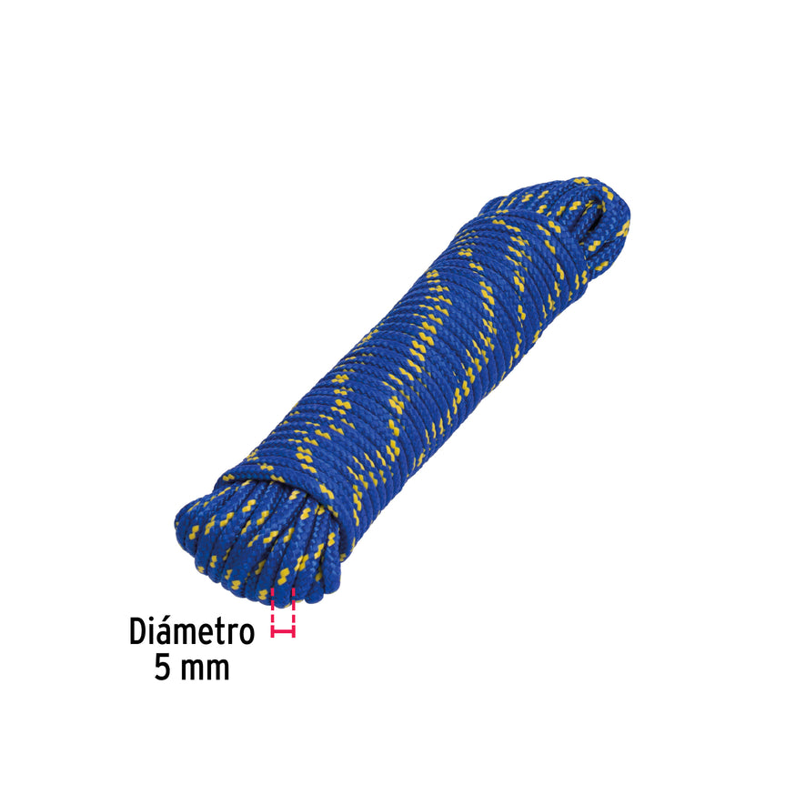 Piola de polipropileno trenzada de 5mm x 15m en madeja Caja con 12, 47808