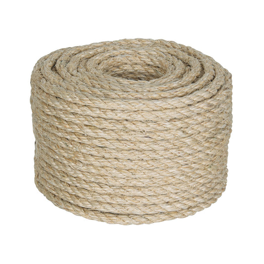 Piola de Sisal de 8 mm x 30 m natural, Fiero Caja con 3, 45658