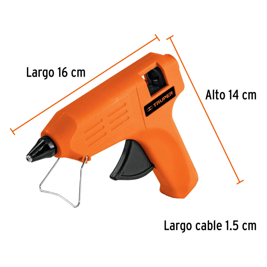 Pistola eléctrica para silicón de 1/2', 220 V, Truper Caja con 6, 100796