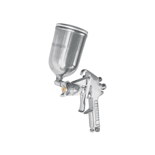 Pistola p/pintar gravedad LVMP vaso aluminio, 1.7 mm, Truper Caja con 2, 13061