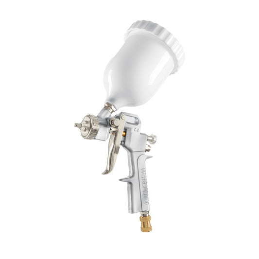 Pistola p/pintar Híbrida vaso plástico,1.3mm, TRUPER, 103927