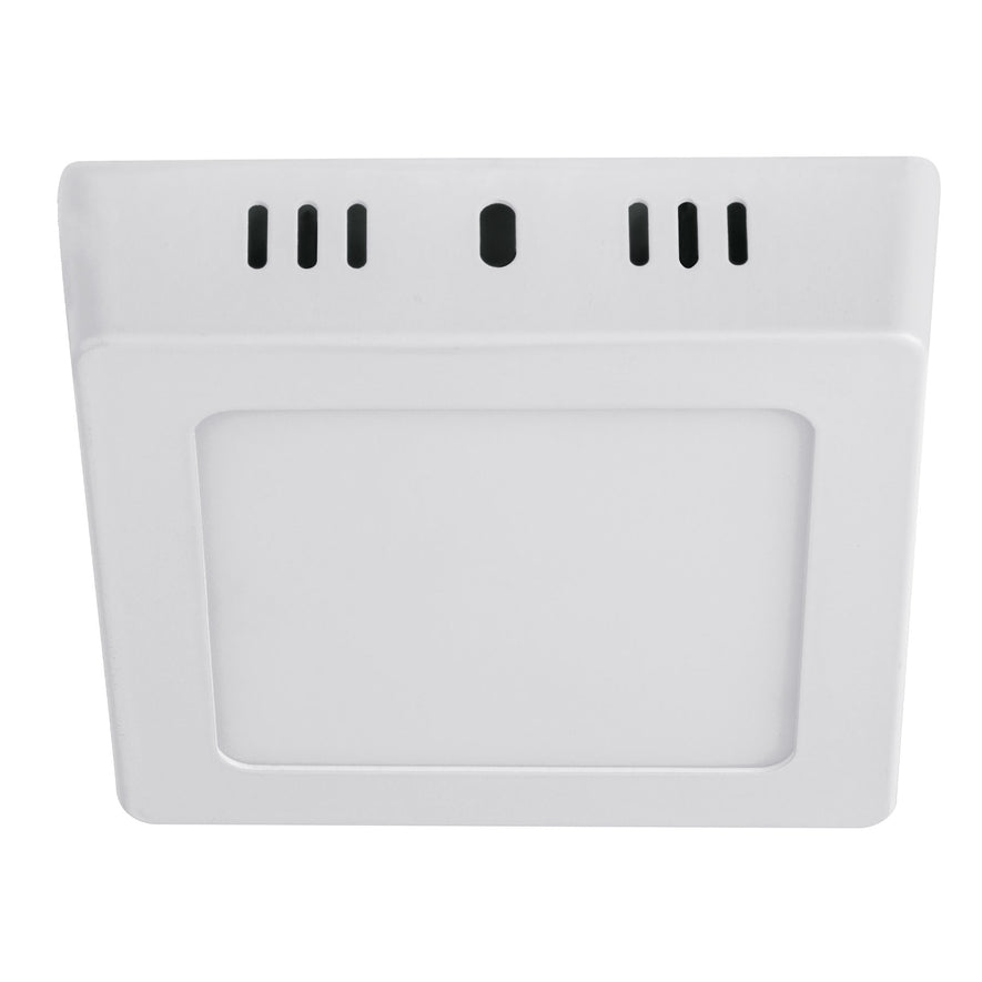 Luminario LED tipo plafón 6 W, cuadrado, luz de día, blanco Caja con 4, 47442