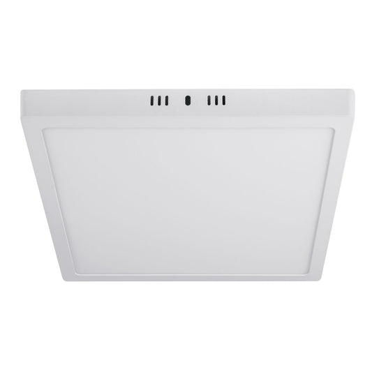 Luminario LED tipo plafón 24 W, cuadrado, luz de día, blanco Caja con 2, 47445