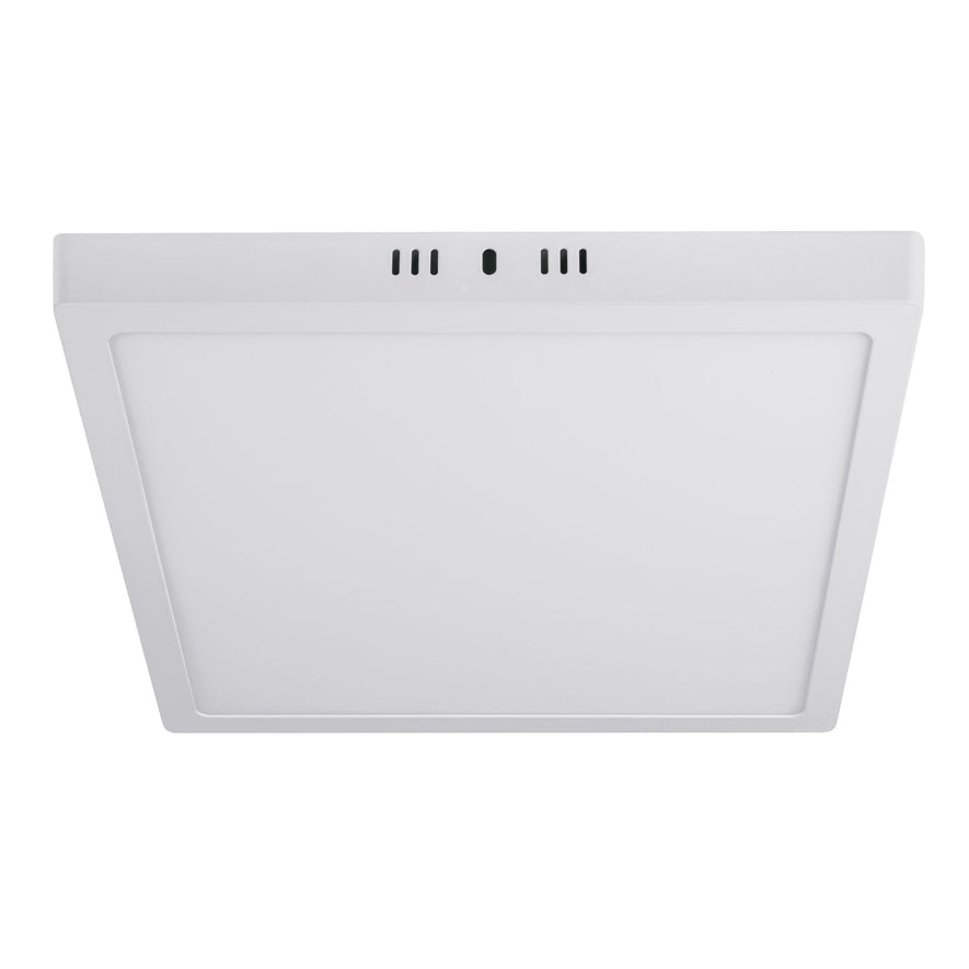 Luminario LED tipo plafón 24 W, cuadrado, luz de día, blanco Caja con 2, 47445