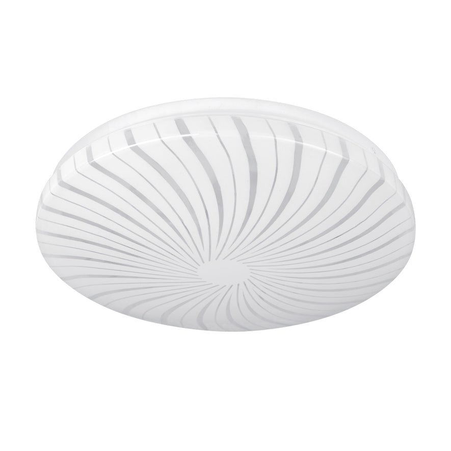 Luminario LED 8W plafón decorativo espiral luz de día,BASIC Caja con 2, 46015