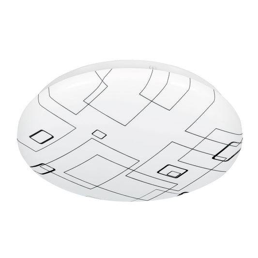 Luminario LED 8W plafón decorativo cuadros luz de día,BASIC Caja con 2, 43176