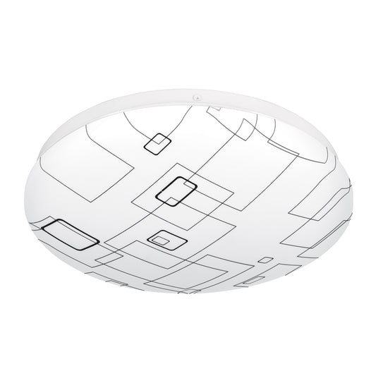 Luminario LED 15W plafón decorativo cuadros luz de día,BASIC Caja con 2, 43177