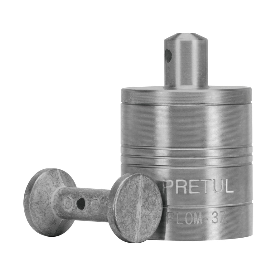 Plomada metálica de 340 g con centro, Pretul Caja con 6, 22463