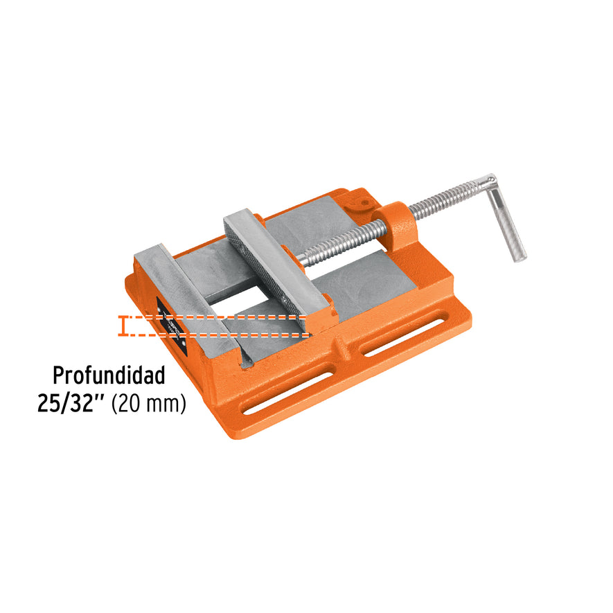 Prensa morsa plana, apertura 6' (150 mm), Truper, 102936