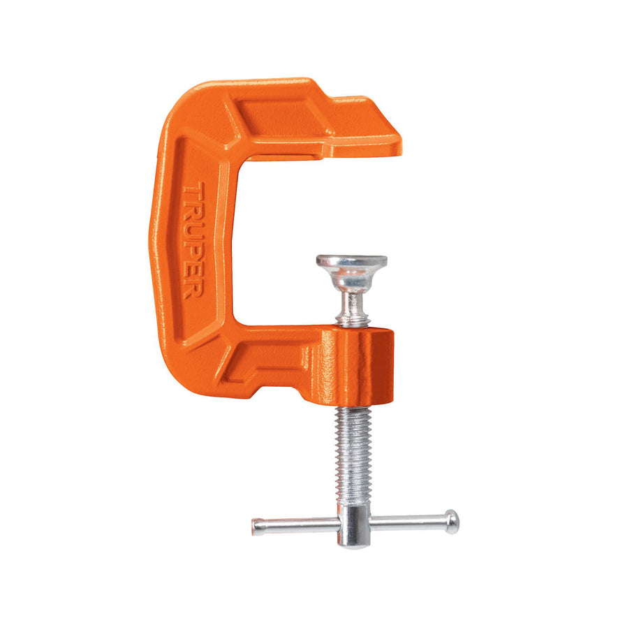 Prensa 1' de hierro dúctil para carpintería, Truper Caja con 6, 17658