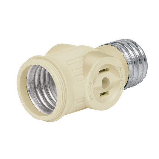 Portalámpara de baquelita, con doble contacto, Volteck Caja con 10, 46514