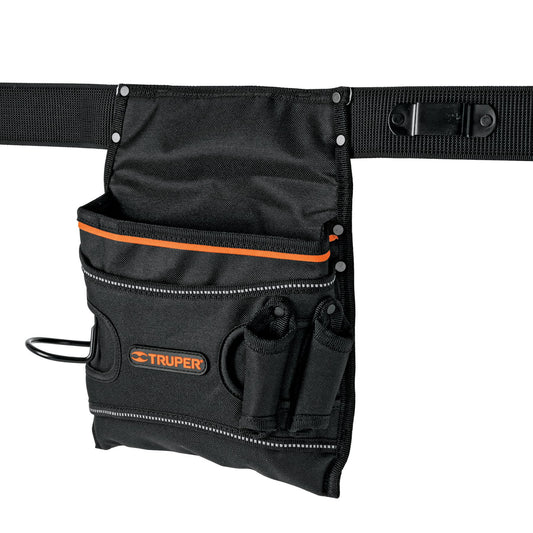 Porta herramientas de poliéster, 5 compartimentos, Truper Caja con 2, 101665