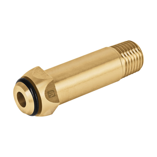 Punta pol de latón 1/4' x 5 cm, de rosca con O-ring, Foset Caja con 6, 47311