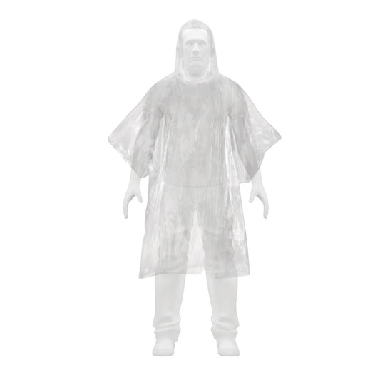 Poncho o capamanga desechable de polietileno, Pretul Caja con 10, 27089