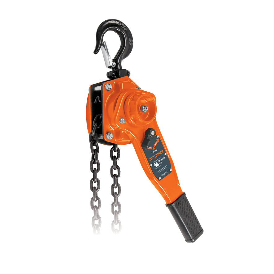 Polipasto de palanca 3/4 toneladas, Truper, 16840
