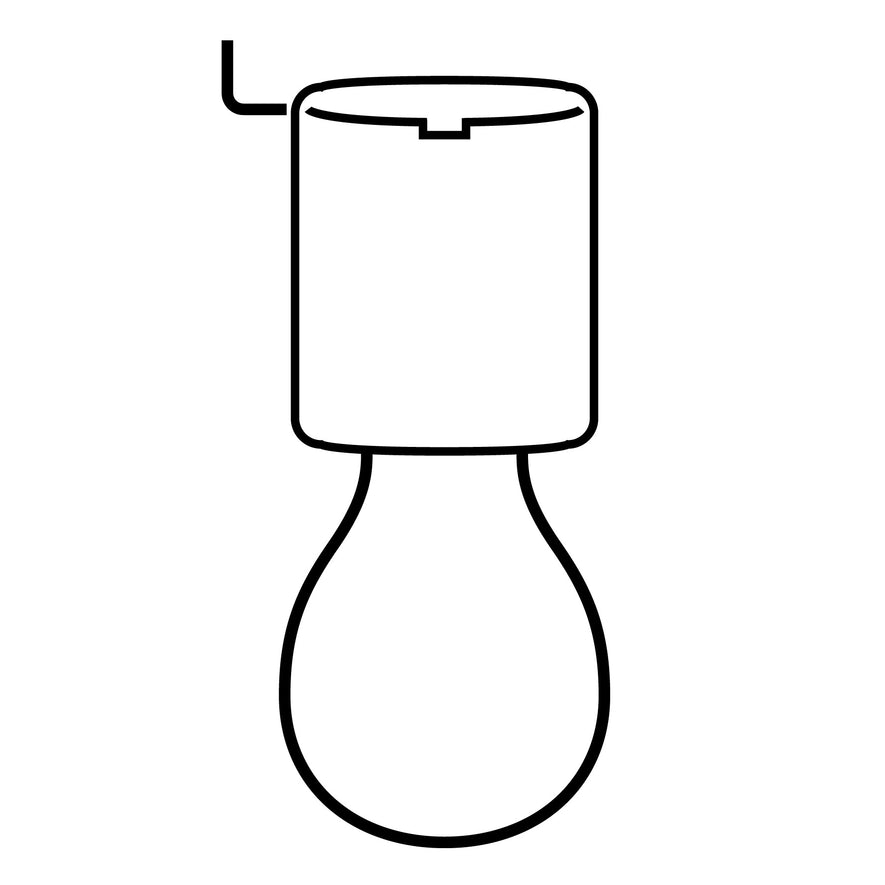 Portalámpara de porcelana, soporte tipo niple, Volteck Caja con 10, 46530