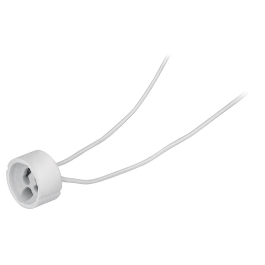 Portalámpara de porcelana para base GU10, Volteck Caja con 10, 46540